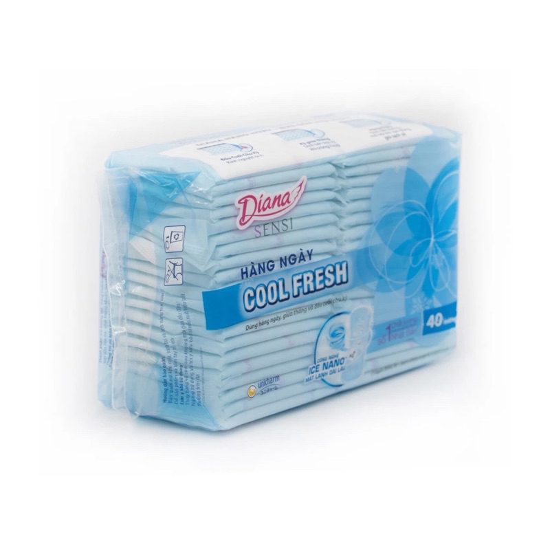 Băng vệ sinh Diana hằng ngày Diana kháng khuẩn/ DianaCool Fresh 40 miếng