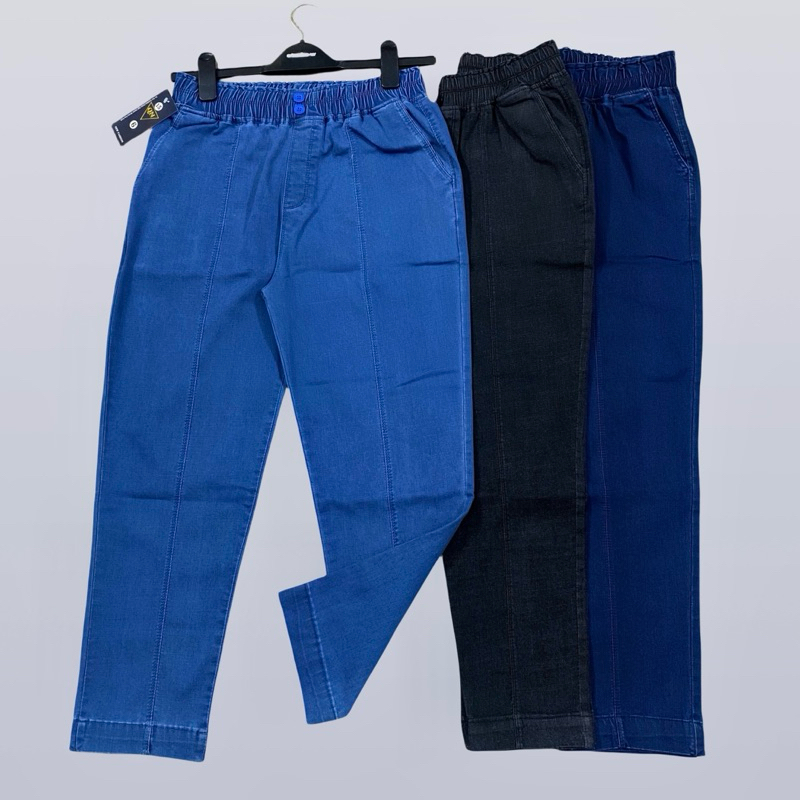 Quần Jean Nữ lưng thun Big size chất Jean mềm mại co giãn dài 9 tấc kiểu dáng Hàn Quốc SP015
