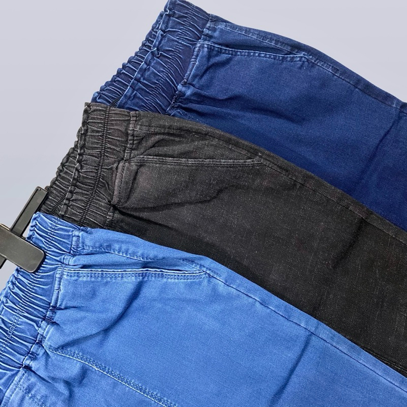 Quần Jean Nữ lưng thun Big size chất Jean mềm mại co giãn dài 9 tấc kiểu dáng Hàn Quốc SP015