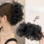 Kẹp tóc càng cua nơ to tiểu thư đính đá chấm bi kẹp búi tóc nơ lưới đám mây phồng bồng bềnh size lớn phong cách Hàn Quốc