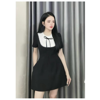 (Y12) Váy cổ ren cộc tay ( có quần bảo hộ rời )