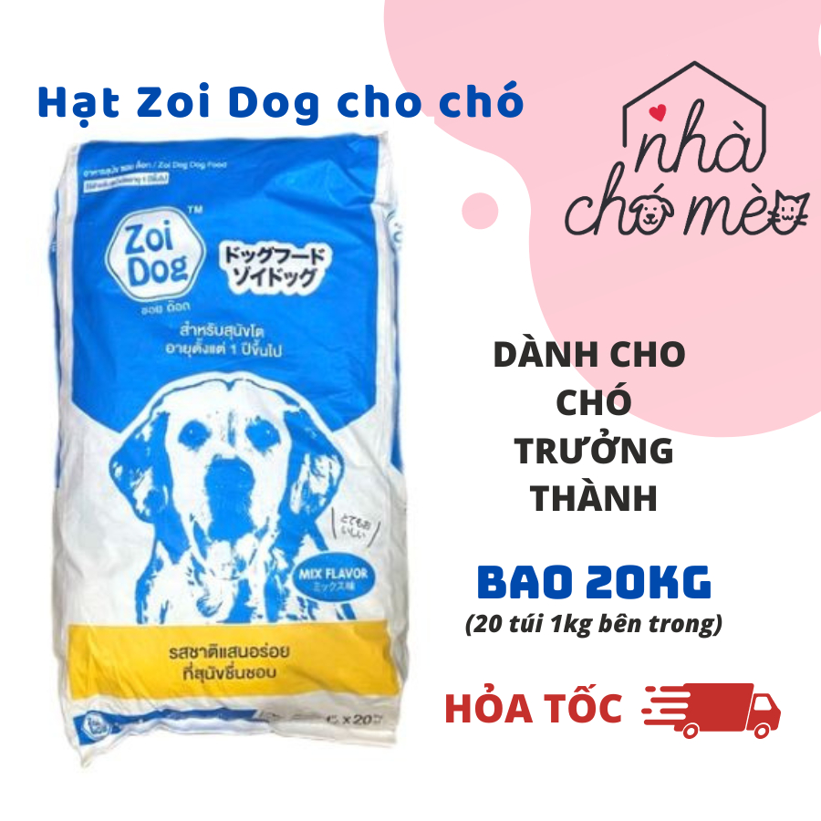 [ZoiDog 20kg]Thức ăn hạt cho chó trưởng thành Zoi Dog | Shopee Việt Nam