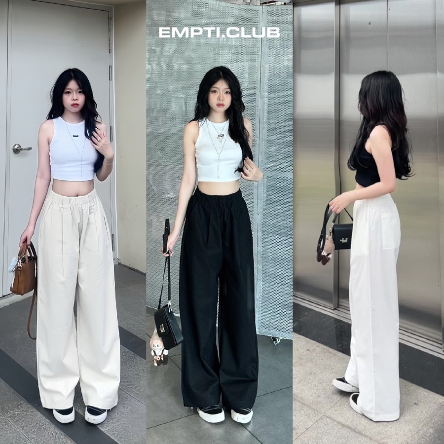 QUẦN LINEN ỐNG SUÔNG UNISEX NAM NỮ EMPTI QD-09 | Shopee Việt Nam