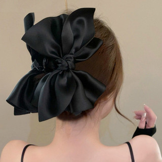 kẹp ngoạm nơ sz 16cm vải lụa satin hàng QC