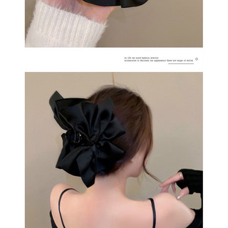 kẹp ngoạm nơ sz 16cm vải lụa satin hàng QC