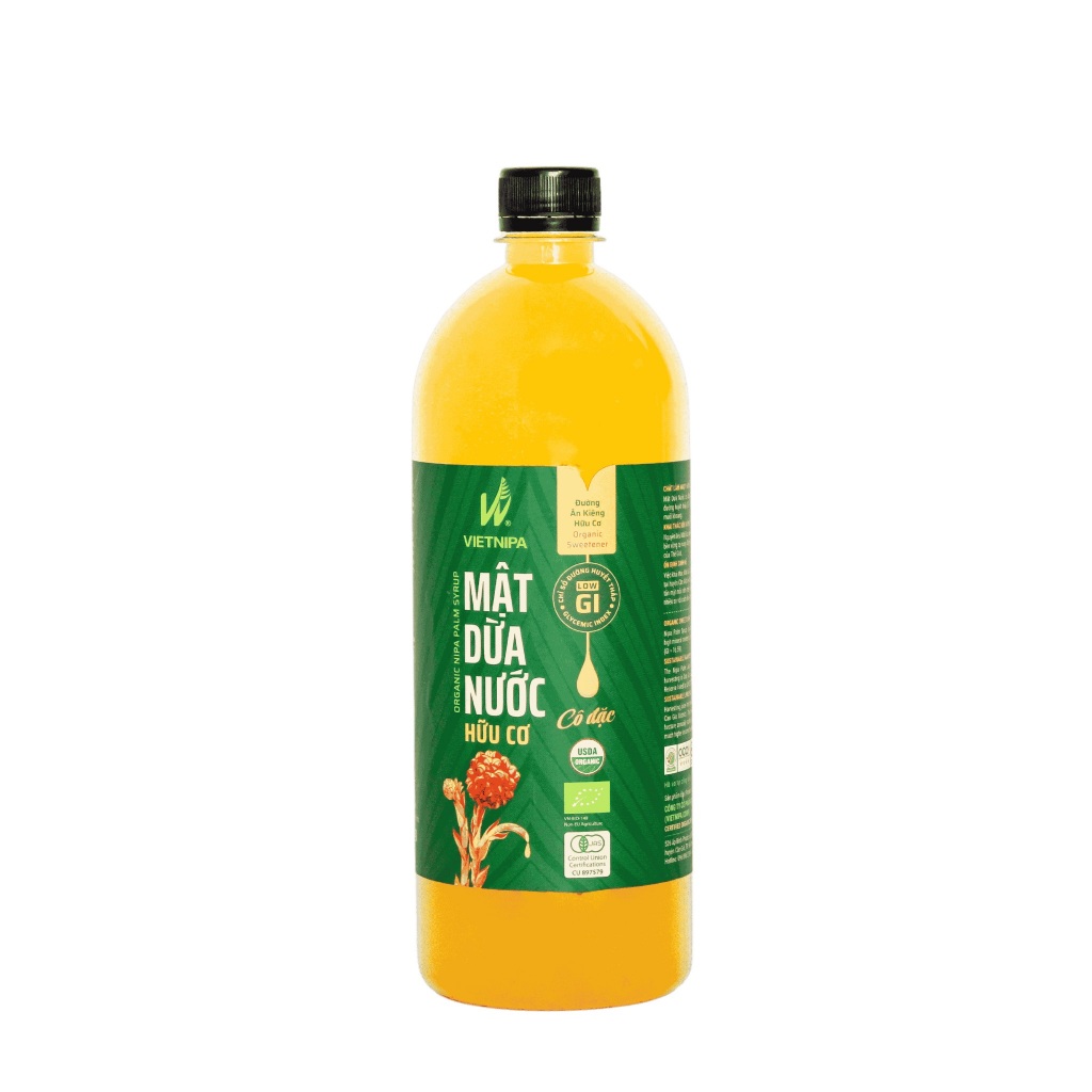 Mật dừa nước cô đặc hữu cơ VIETNIPA 1.35kg đường ăn kiêng Organic Nipa Palm Syrup