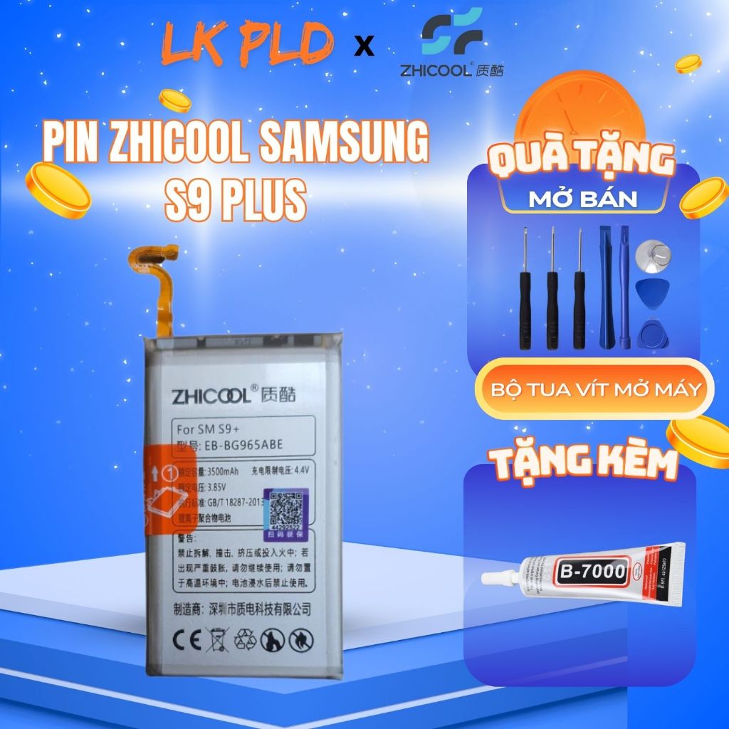 Pin S9, S9 Plus hãng Zhicool, Pin Samsung S9 Plus dung lượng 3500mAh ...