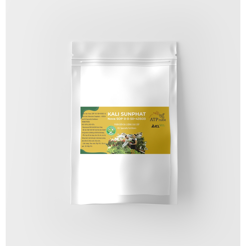 ATP Farm - CHÍNH HÃNG : Túi 1KG PHÂN BÓN KALI SUNPHAT K2SO4 Nova SOP 0 ...