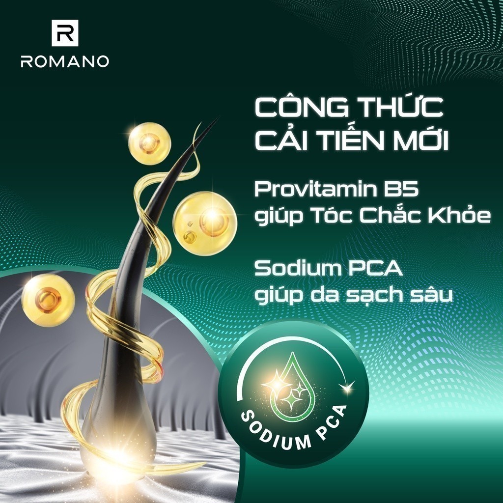 Combo 2 Tắm gội cho nam 2in1 Romano Grandiose 900g