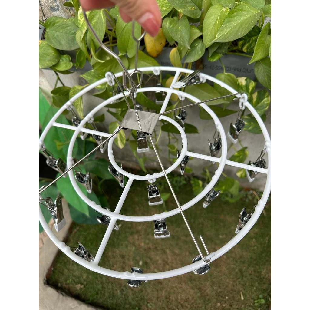 MÓC CHÙM PHƠI ĐỒ CÓ KẸP HÌNH TRÒN TIỆN LỢI - 24 KẸP