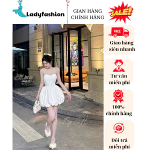 Váy đầm cúp ngực taffa bing bling đính đá viền đá ngực,váy đầm dự tiệc dáng ngắn bồng siêu sang chảnh New 2025