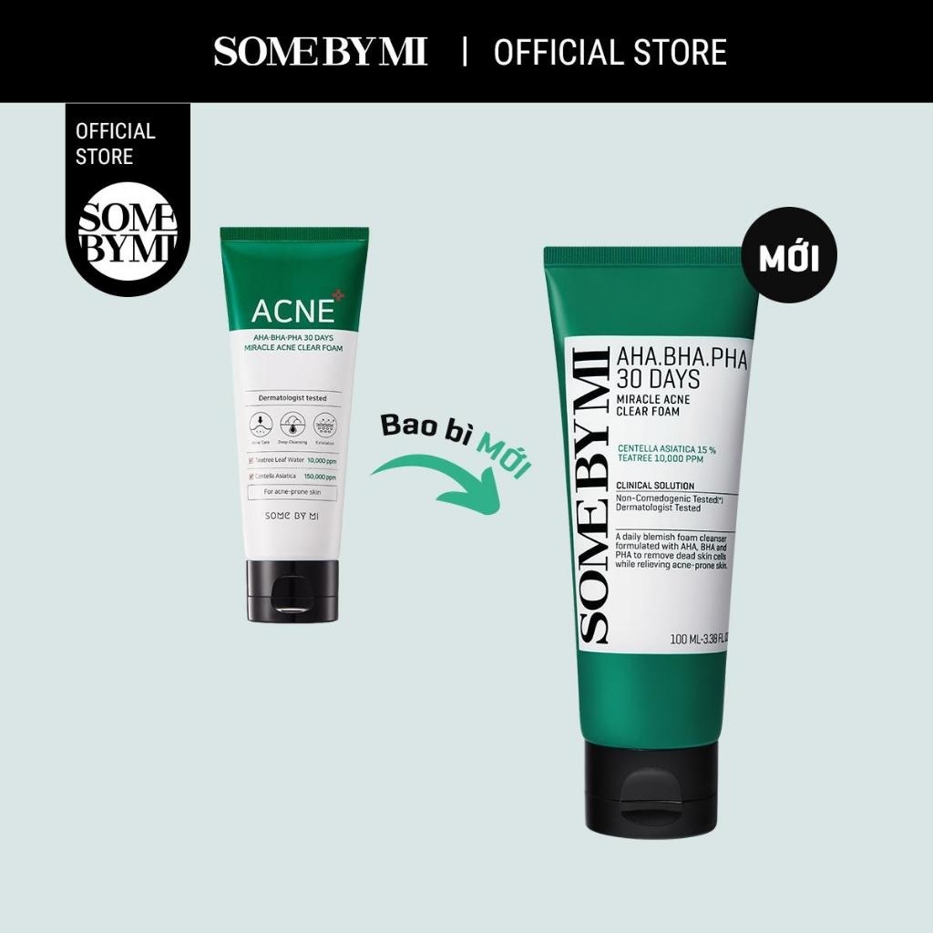 Ảnh Some By Mi Sữa rửa mặt dịu nhẹ AHA-BHA-PHA 30 Days Miracle Acne Clear Foam 100ml 2