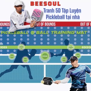 Tranh 5D tập pickleball tại nhà DINK PAD chất lượng in sắc nét chất liệu Xịn cán nhiều lớp siêu bền