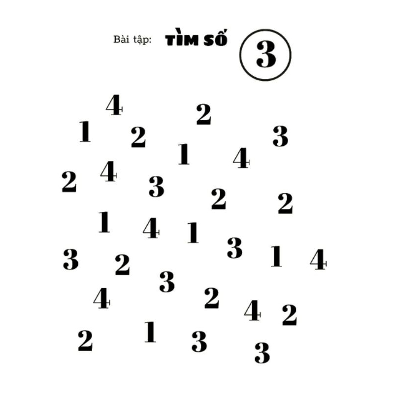 Bộ 10 tờ học liệu Montessori luyện viết và tìm số giúp làm quen với toán, tập đếm, rèn luyện tư duy, nhận biết số đếm