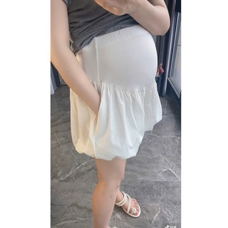Quần short bầu dáng bí phồng, thiết kế 2 lớp cho mẹ bầu xinh