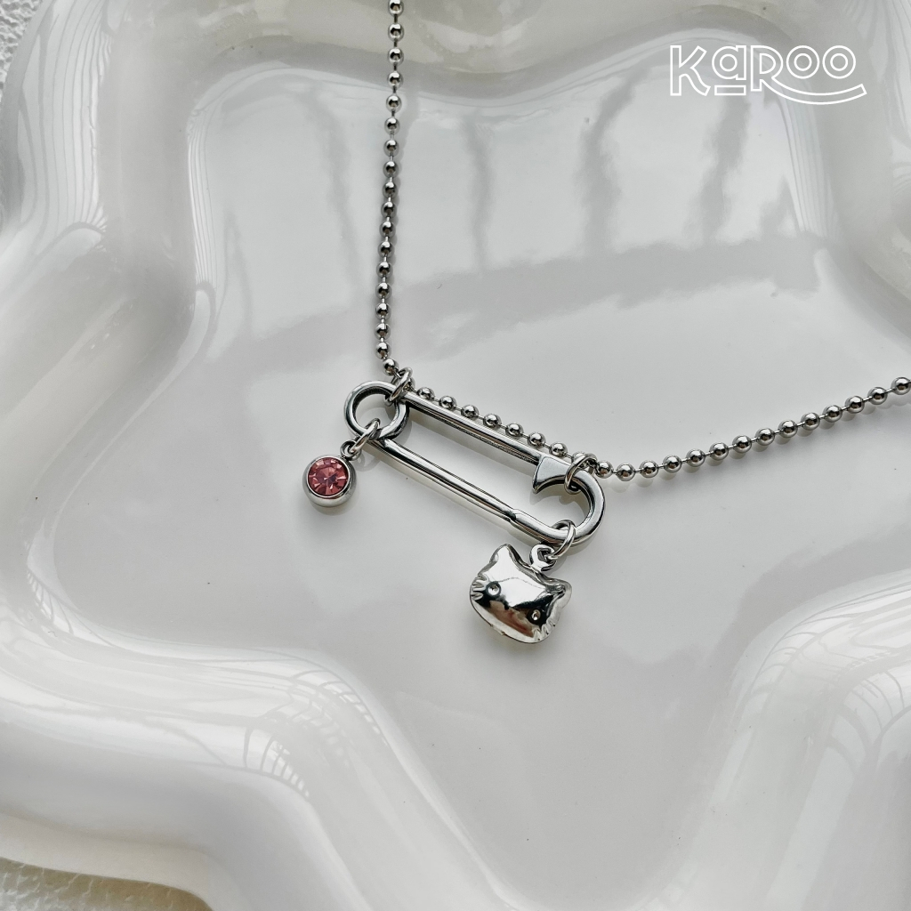 Vòng Cổ KAROO Safety Pin Hello Kitty | Shopee Việt Nam