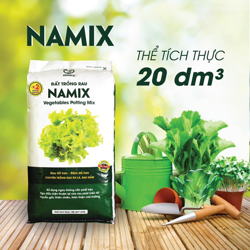 Đất Trồng Rau Namix - 20dm3 ~ 14kg | Shopee Việt Nam