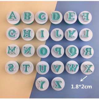 Khuôn chữ và số bằng nhựa có lò xo dùng trong trang trí bánh, đất sét, DIY, đồ handmade...