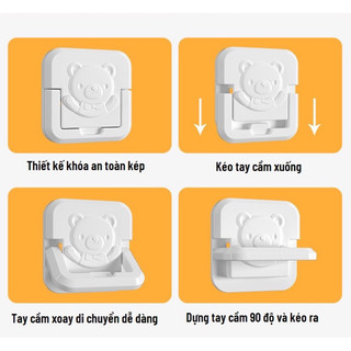 Bịt Ổ Điện Cao Cấp Chống Giật 2 Chân 3 Chân, Nút Bịt Ổ Điện An Toàn Cho Bé Có Tay Cầm Nhỏ Gọn Chắc Chắn