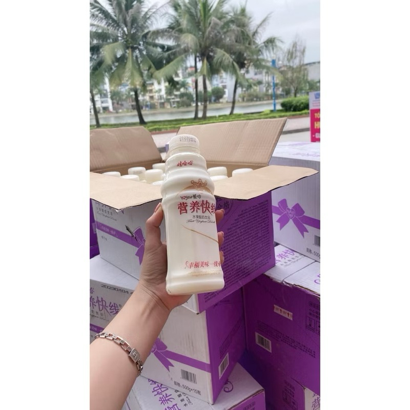 Nước Sữa Chua Hoa Quả  WAHAHA Đài Loan chai 500ml Thơm Ngon Bổ Dưỡng