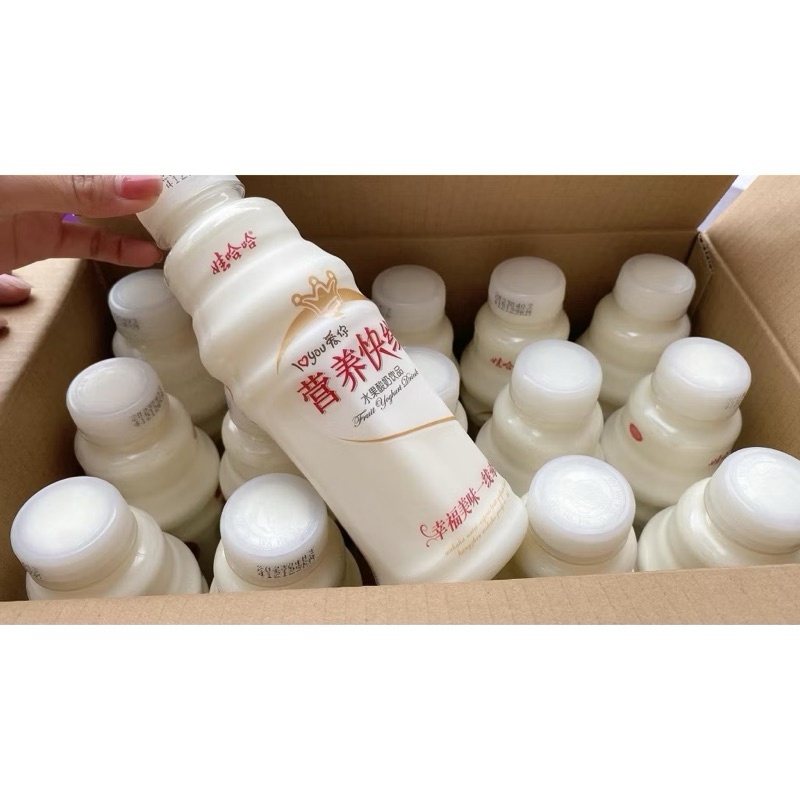 Nước Sữa Chua Hoa Quả  WAHAHA Đài Loan chai 500ml Thơm Ngon Bổ Dưỡng
