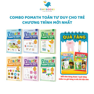 Sách - Combo Pomath Toán Tư Duy Cho Trẻ Em (Tập 1 - 6) Theo Chương Trình Mới Nhất