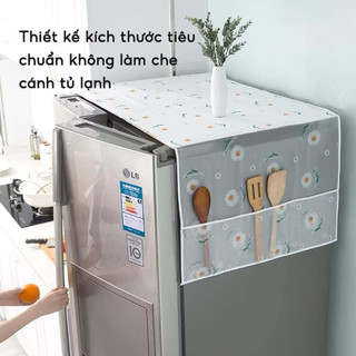 Tấm phủ tủ lạnh chống bụi, khăn vải che tủ lạnh không thấm nước