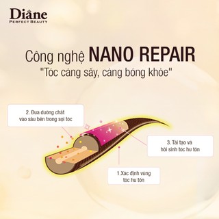 Bộ dầu gội xả giữ nếp tóc thẳng mượt cho tóc bông xù khô cứng Moist Diane Extra Smooth & Straight