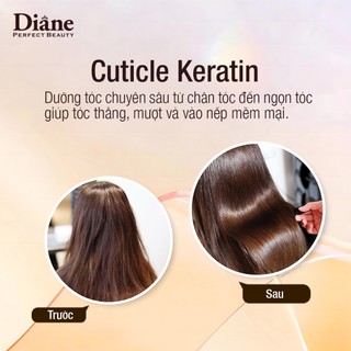 Bộ dầu gội xả giữ nếp tóc thẳng mượt cho tóc bông xù khô cứng Moist Diane Extra Smooth & Straight