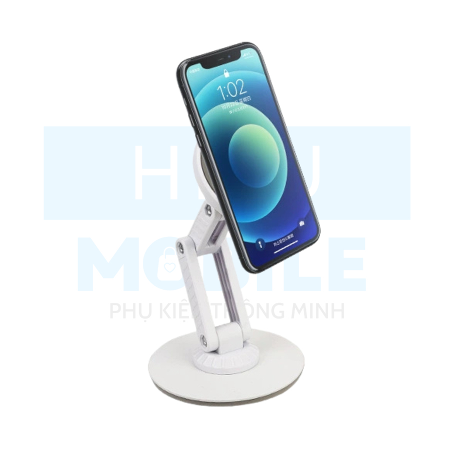 Giá đỡ điện thoại hút nam châm xoay 360 độ có thể điều chỉnh khung nhựa đế thép