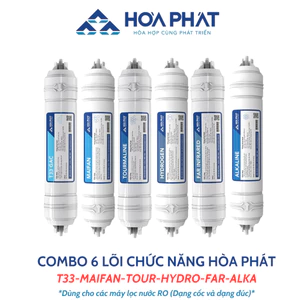 Lõi Chức Năng Hòa Phát Gồm T33 Maifan Tou Hydrogen Far Alkaline Giúp Cân Bằng PH Và Các Khoáng Chất Cho Nước....