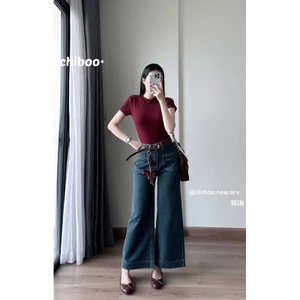 Quần Jeans Kèm Đai Belt Đỏ 96cm QCCC Loại 1