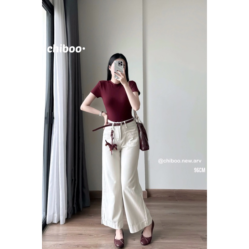 [𝐒𝐮𝐙𝐲] Quần Jeans Kèm Đai Belt Đỏ 96cm QCCC Loại 1