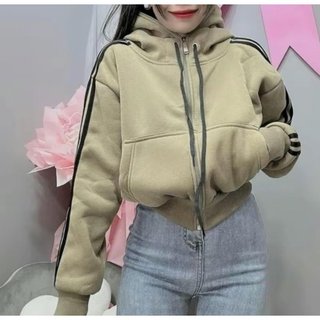 [TOP DOANH THU] Áo Khoác Nỉ Cho Nữ Có Nón To Liền Thân, Vải Mềm Mịn Đẹp, Dáng Lửng Mặc Chống Nắng Đi Chơi