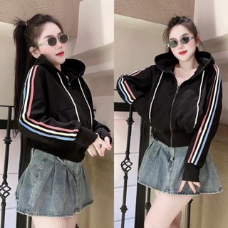 [TOP DOANH THU] Áo Khoác Nỉ Cho Nữ Có Nón To Liền Thân, Vải Mềm Mịn Đẹp, Dáng Lửng Mặc Chống Nắng Đi Chơi