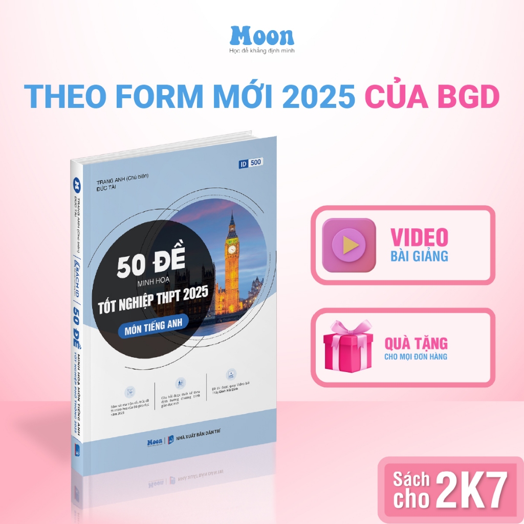 Ảnh Sách Bộ đề minh họa ôn luyện thi THPTQG 2025 các môn Toán, Lý, Hóa, Sinh, Anh, Văn, Sử, Địa| SACH ID 2