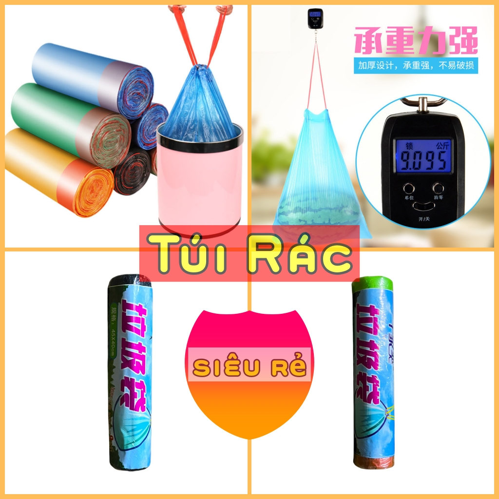 Túi Rác Có Dây Rút Tiện Lợi 40x45cm phù hợp với mọi loại thùng giác gia ...