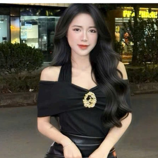 Áo Nữ trễ Vai Dây Quàng Cổ Kèm Tag Nổi Bật SEXY