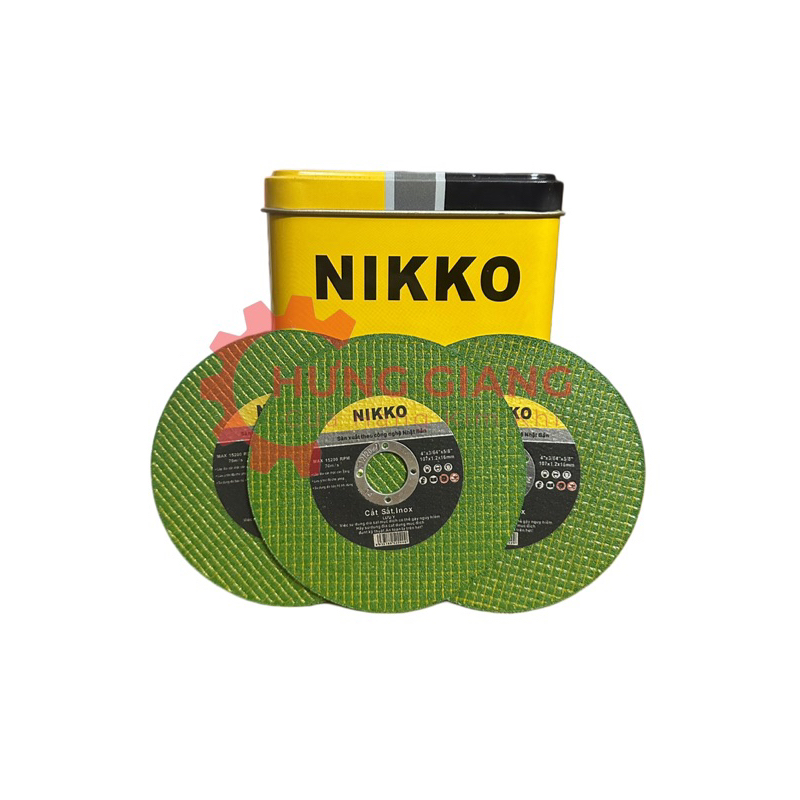 10 Viên Đá Cắt Sắt, Đá Cắt inox NIKKO phi 100 Đá Cắt An Toàn