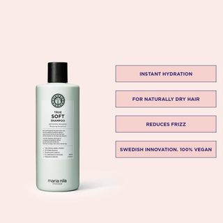 Dầu Gội Maria Nila True Soft 350ml-1000ml cho tóc khô, giữ ẩm làm mềm và chắc khỏe và giảm xơ rối