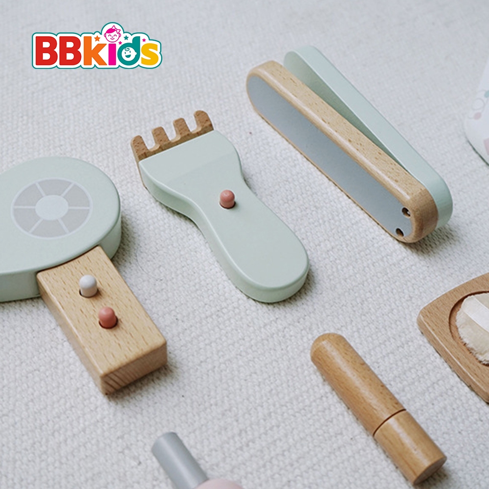 Đồ Chơi Trang Điểm BBkids, Đồ Chơi Bằng Gỗ Montessori, Đồ Chơi Bé Gái, Gỗ Tự Nhiên - BB026