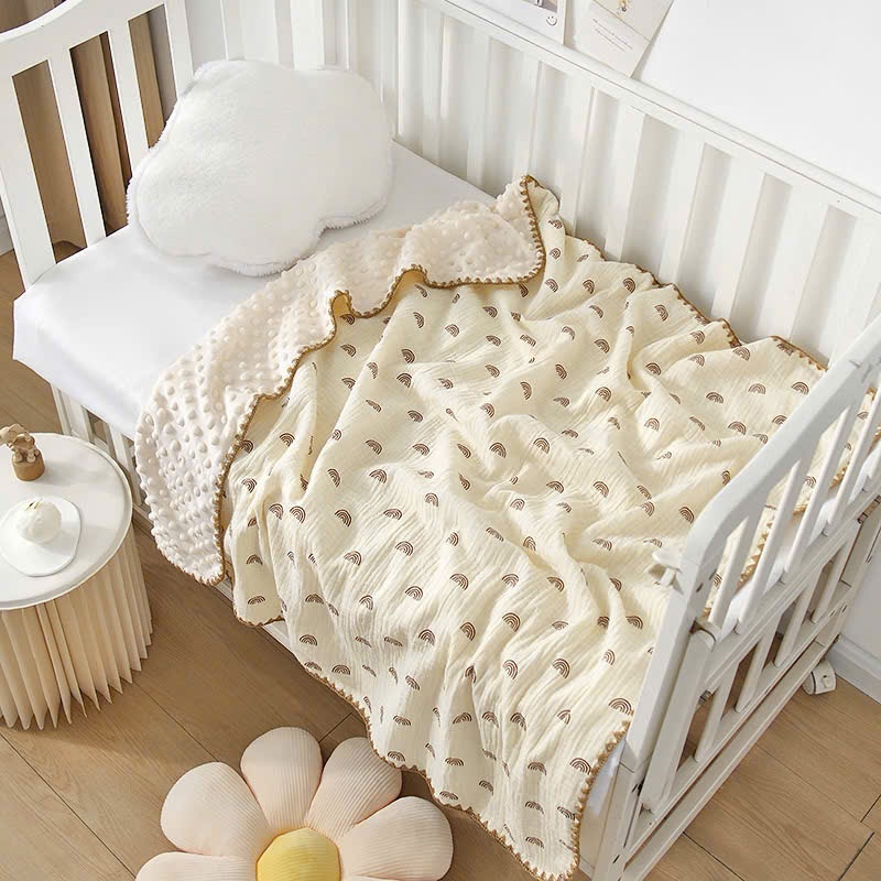 Chăn Hè - Chăn Muslin Hạt Đậu Hè Mềm Mịn Ấm Áp Kích Thước 100x105cm mesocsshop