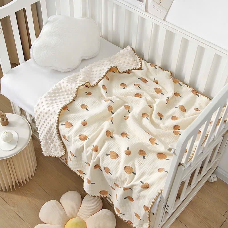 Chăn Hè - Chăn Muslin Hạt Đậu Hè Mềm Mịn Ấm Áp Kích Thước 100x105cm mesocsshop