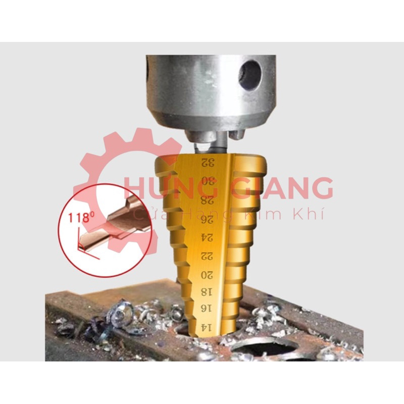 Mũi Khoan Tháp Chuôi Lục Giác Chất Liệu Titan Siêu Cứng Đủ Cỡ