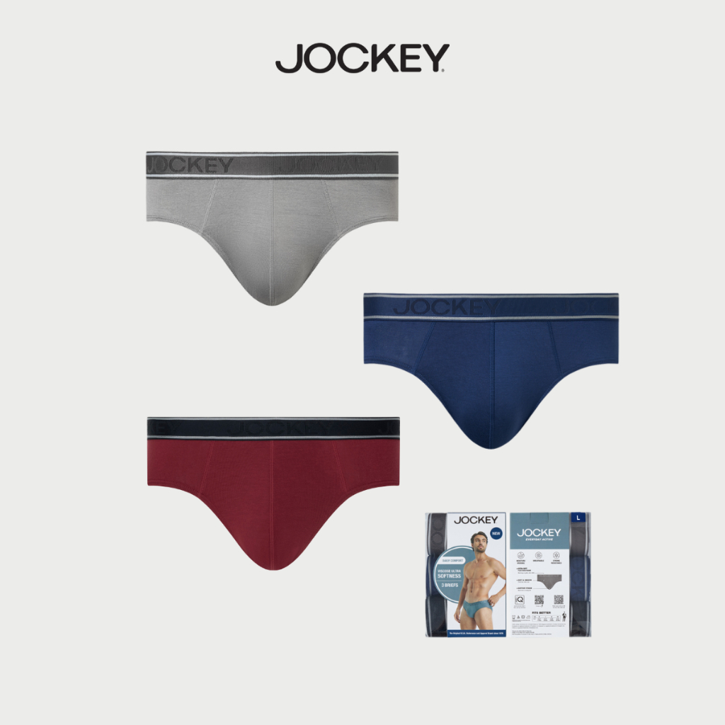 Ảnh Combo 3 quần lót nam Jockey Viscose dáng Brief - J4021 2