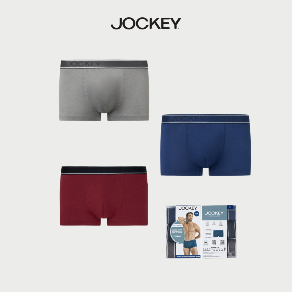 Ảnh Combo quần lót nam Jockey Viscose dáng Trunk - J4022 2