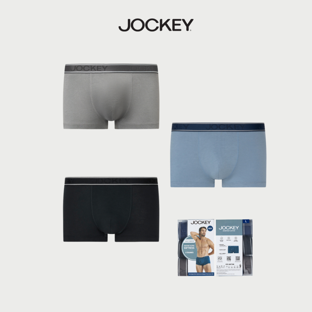 Ảnh Combo quần lót nam Jockey Viscose dáng Trunk - J4022 1