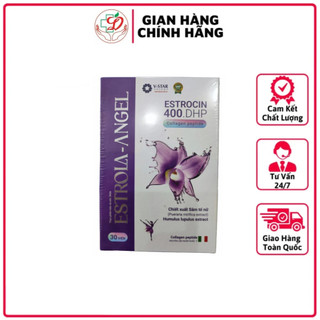 ✅ [Chính Hãng] Estrola-Angel Hỗ trợ giảm các triệu chứng bốc hoả, rối loạn giấc ngủ, chống lão hoá da | Hộp 30 viên