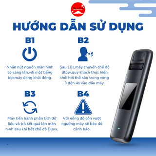 Máy Thổi Nồng Độ Cồn Di Động Nhỏ Gọn Cho Kết Quả Nhanh Chóng(Hàng Nhật Sách Tay)số lượng có hạn