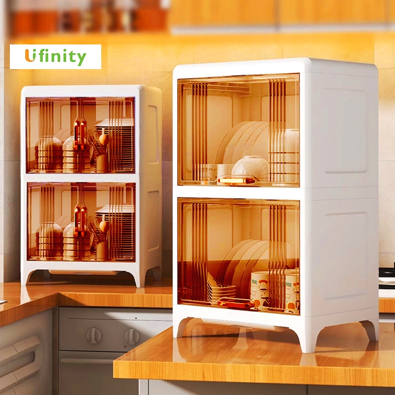 Lifinity Giá Để Bát Đĩa Có Khay Thoát Nước - Tủ Nhà Bếp Sắp Xếp Gọn, Chống Bụi Hiệu Quả
